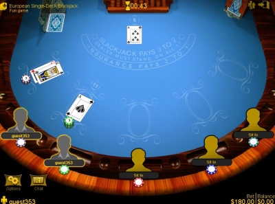 Online black jack game